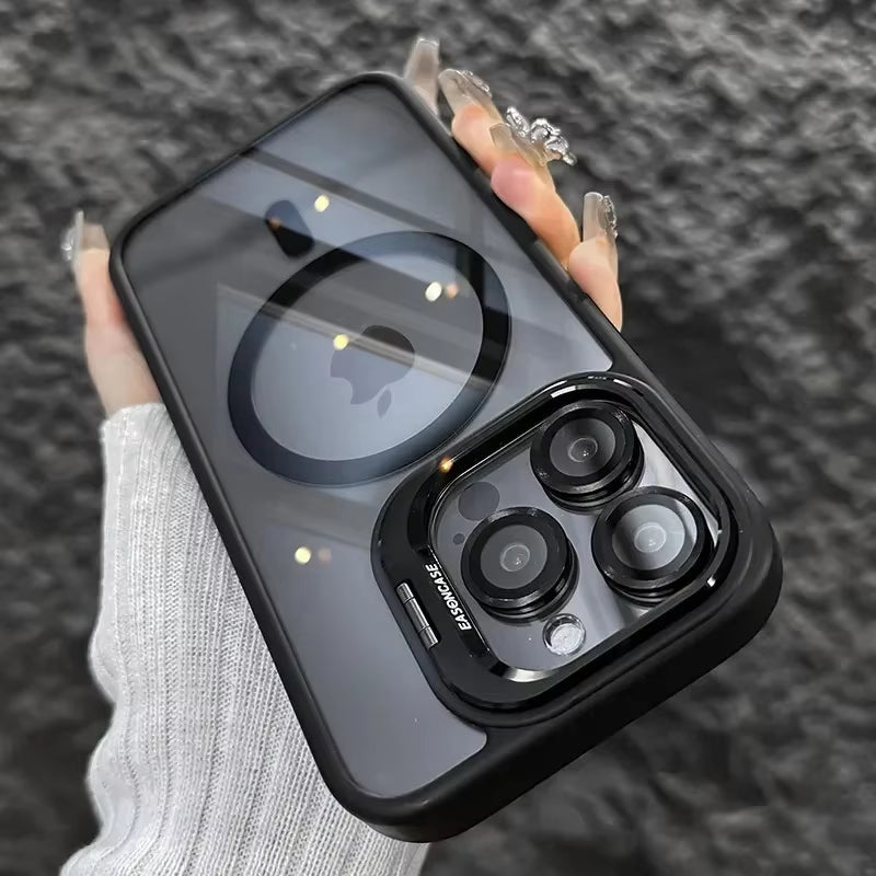 Luxury Window Bracket MagSafe Case Plus Free Camera lens