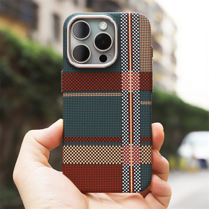 British Style Carbon Fiber Edition Phone Case