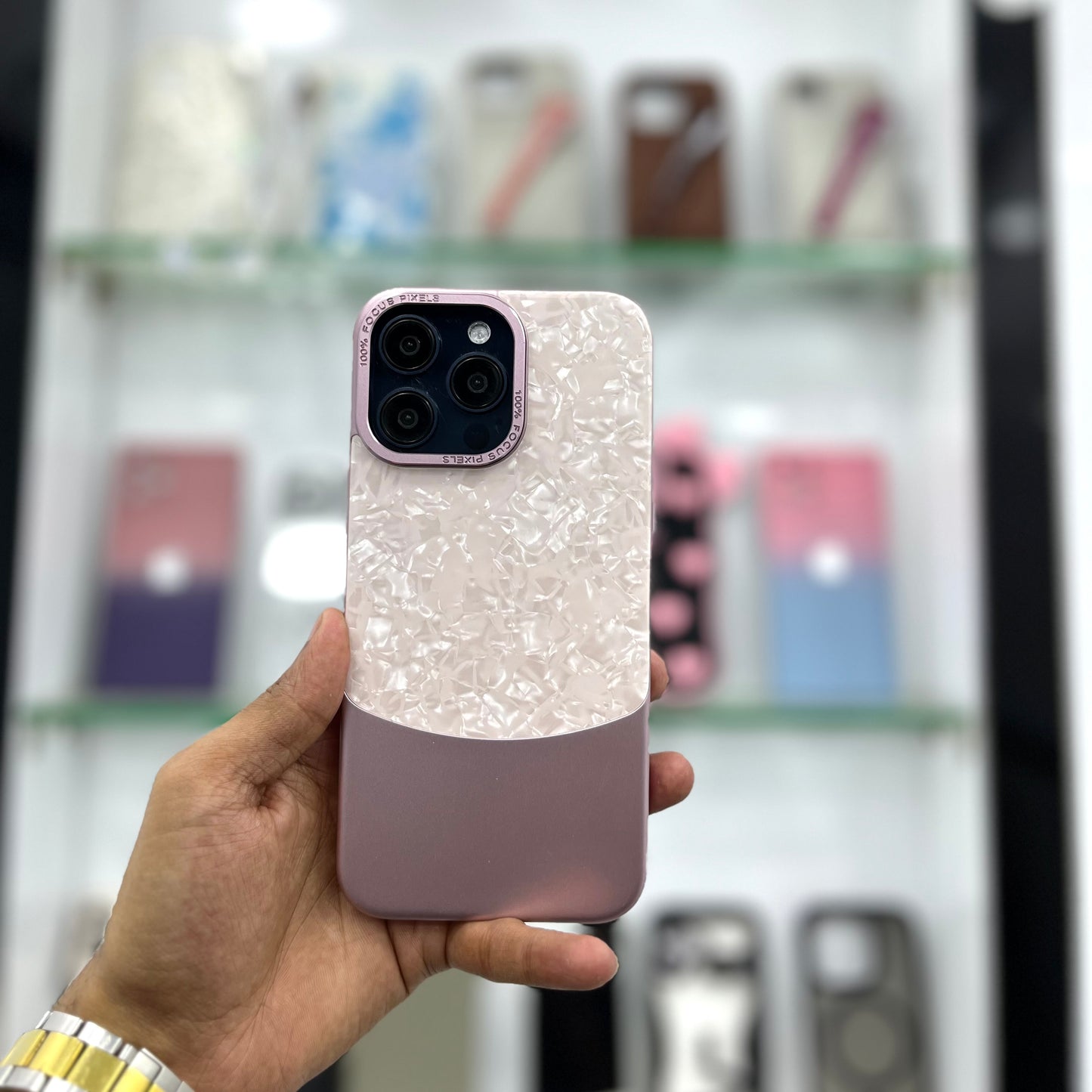 Two Tone Carbon Marble Case