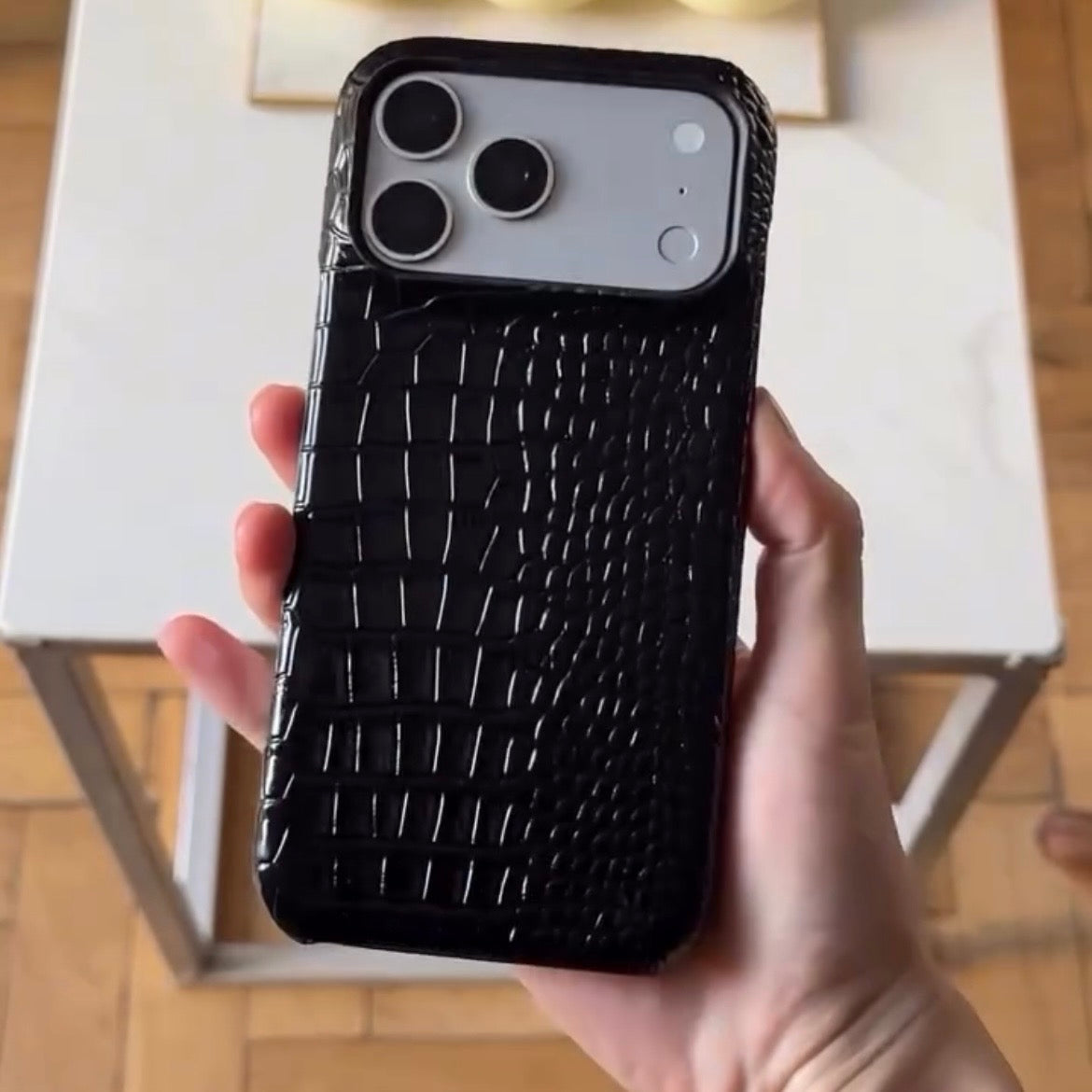 Crocodile Leather Case 🐊