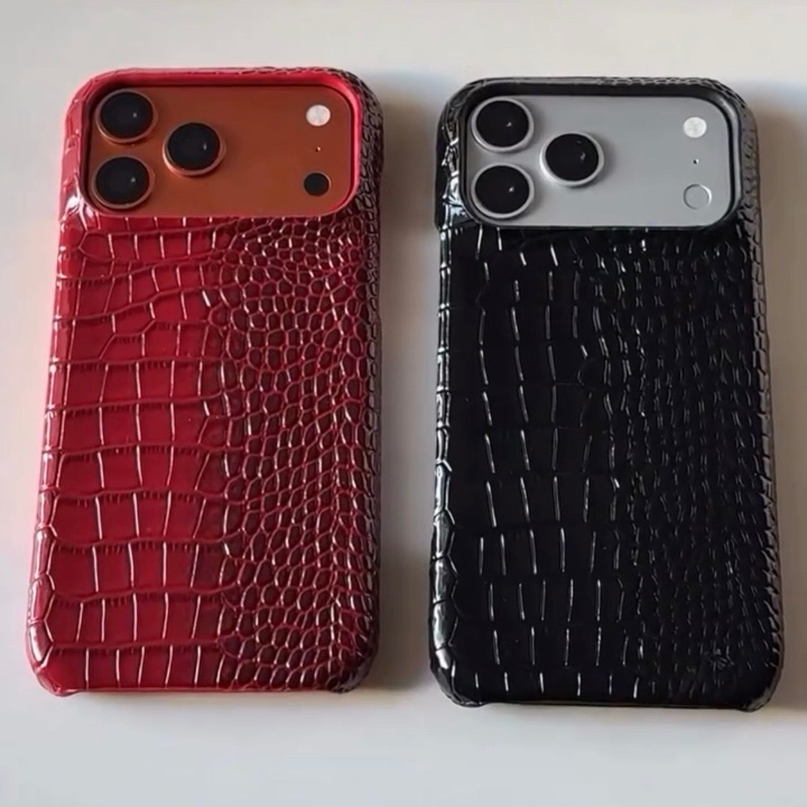 Crocodile Leather Case 🐊