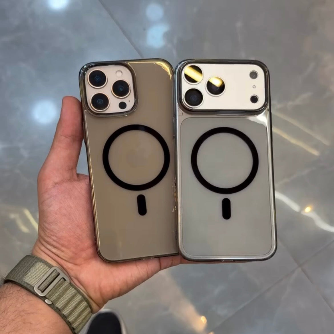 100% Anti Yellow Crystal Magsafe Case