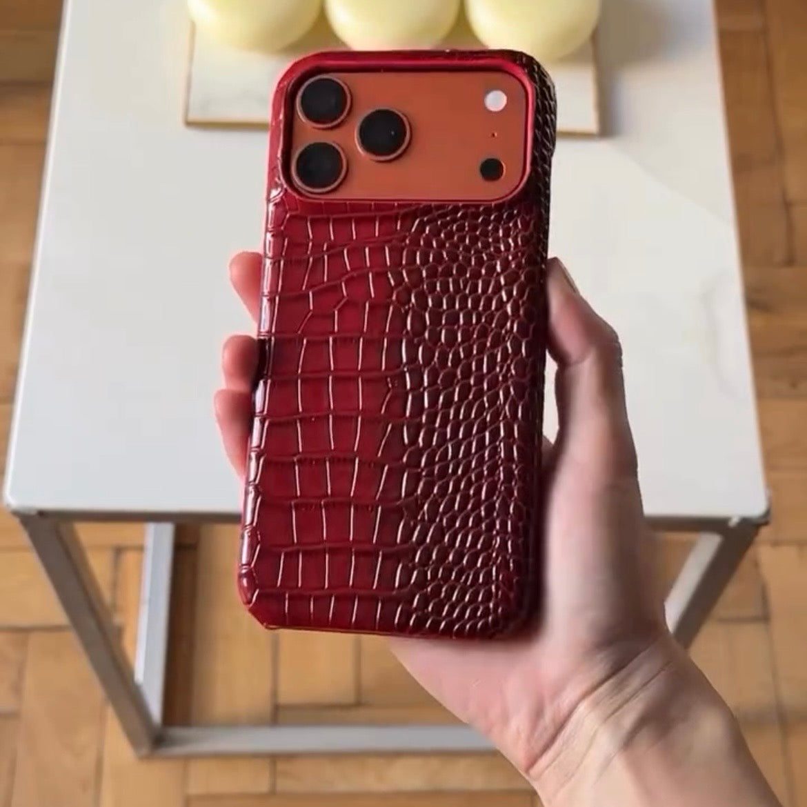 Crocodile Leather Case 🐊