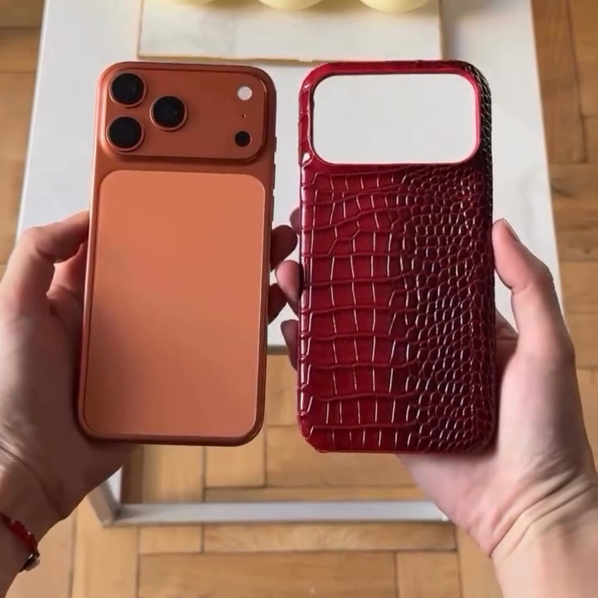 Crocodile Leather Case 🐊