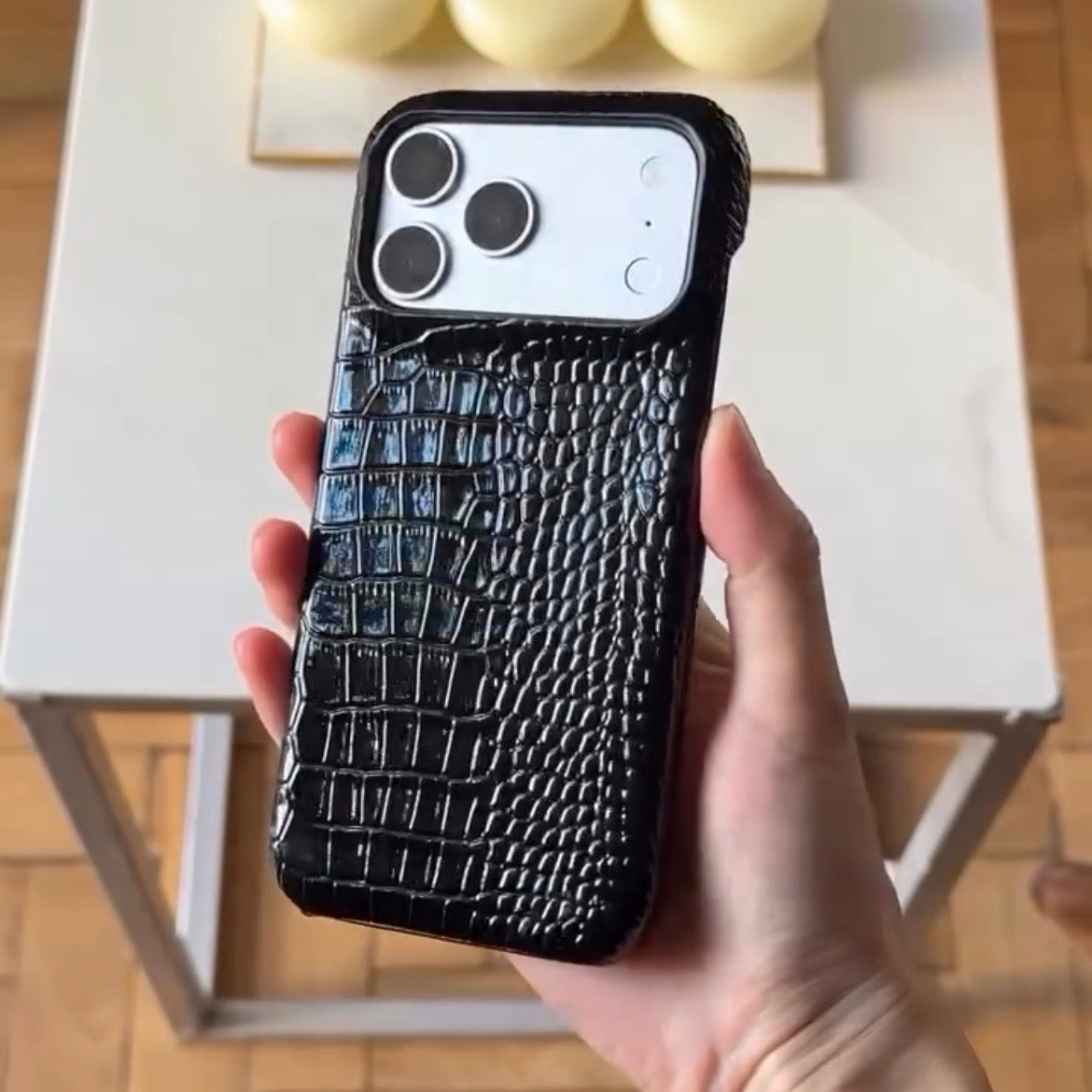 Crocodile Leather Case 🐊