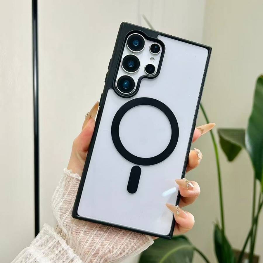 Luxury Air Skin Color Bumper Transparent Mag safe Phone Case