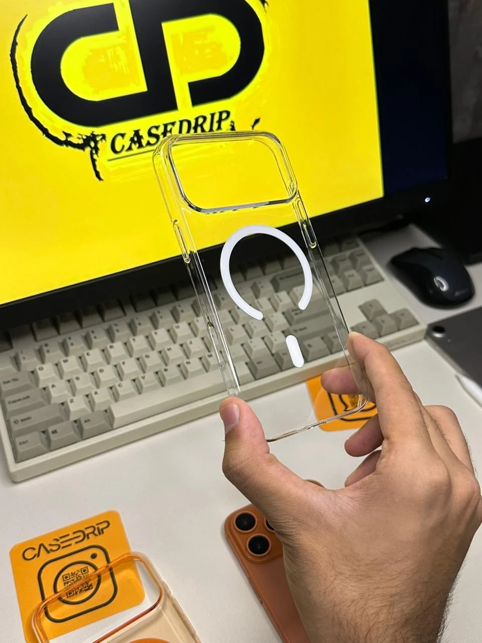100% Anti Yellow Crystal Magsafe Case