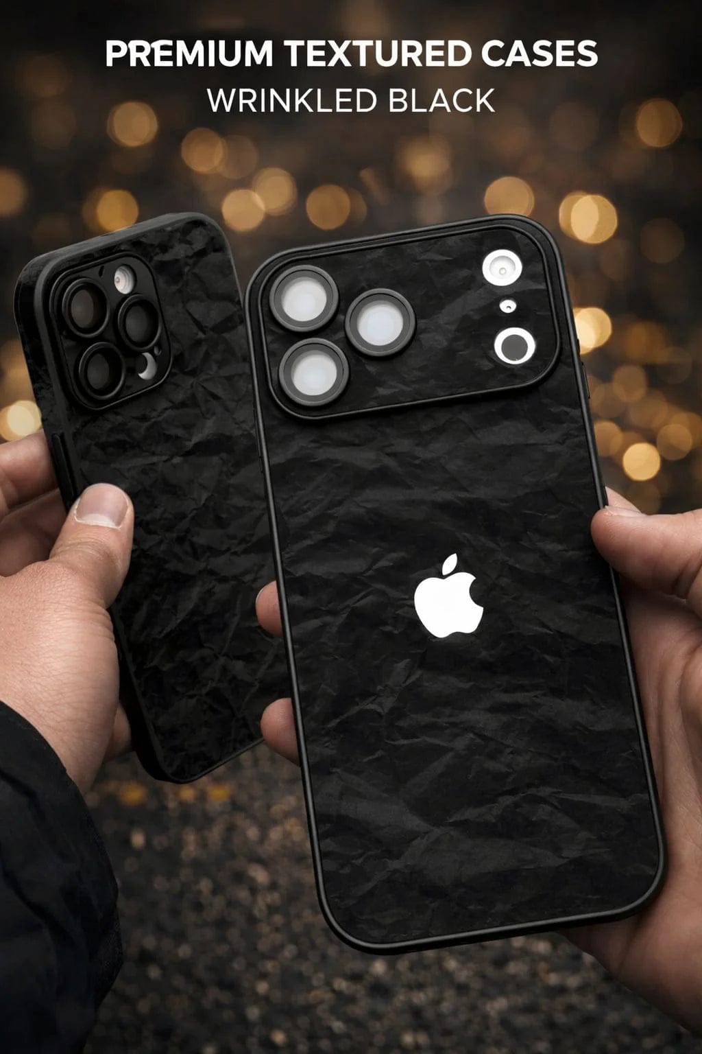 Luxury Deep Black Ocean Velvet Case