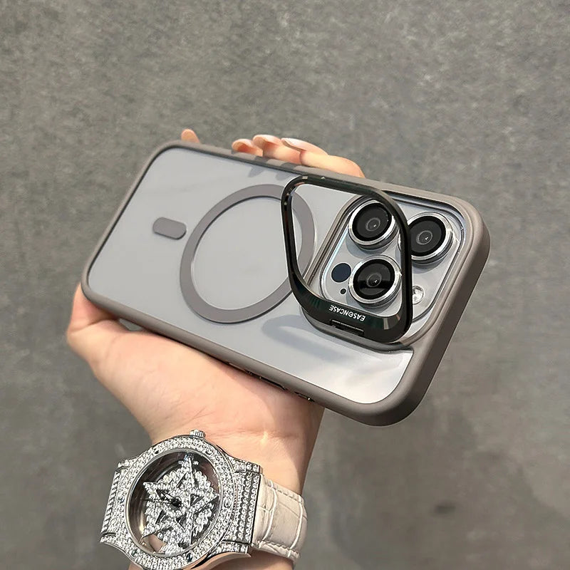 Luxury Window Bracket MagSafe Case Plus Free Camera lens