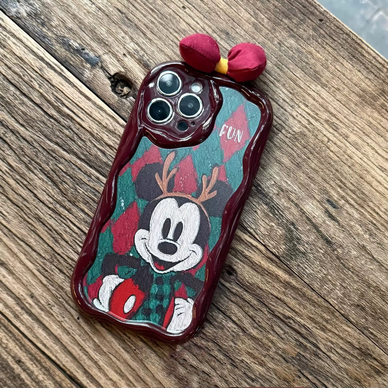 Cute Mickey Mouse Bow Case🫰🏻🎀