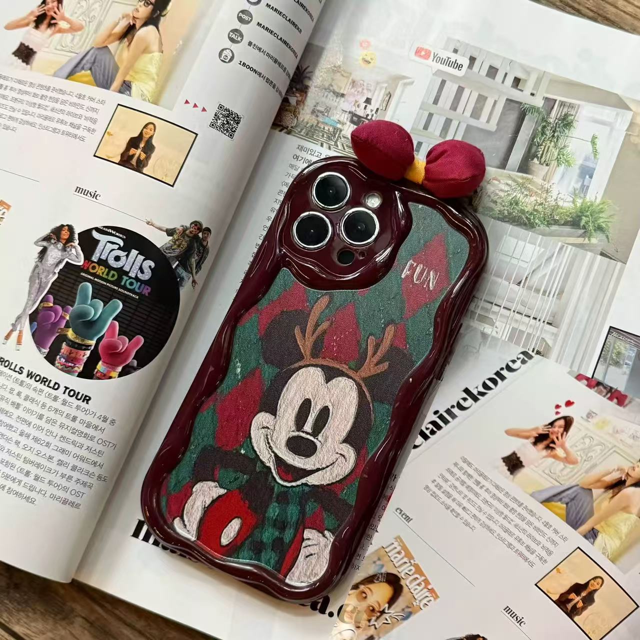 Cute Mickey Mouse Bow Case🫰🏻🎀